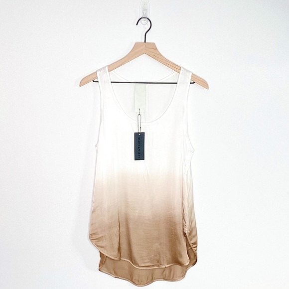 HEATHER BY BORDEAUX Women's Small Tank Top Lightweight 100% Viscose Neutral NEW - Picture 14 of 15